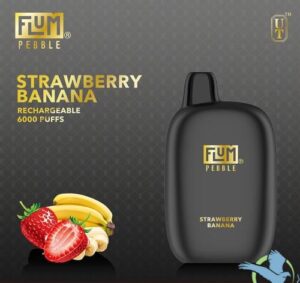 Buy Flum Pebble 6000 puffs Strawberry Banana | flumpebbles.com